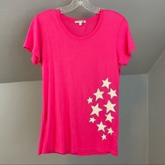 Sundry Pink Stars Graphic Tee Short Sleeve Cotton Blend Top Size XS - Picture 4 of 8